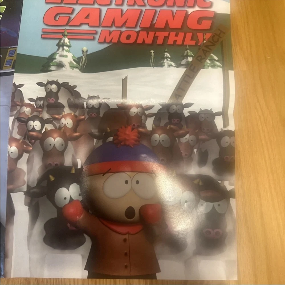 Electronic Gaming Monthly Vintage Poster South Park Video Game Poster